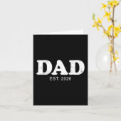 Dad Est. 2026 Logo Father 2026 Loading New Dad 202 Kaart (Gele Bloem)