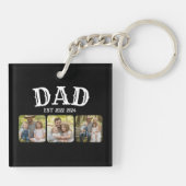 Dad Est 3 Photo Sleutelhanger (Achterkant)
