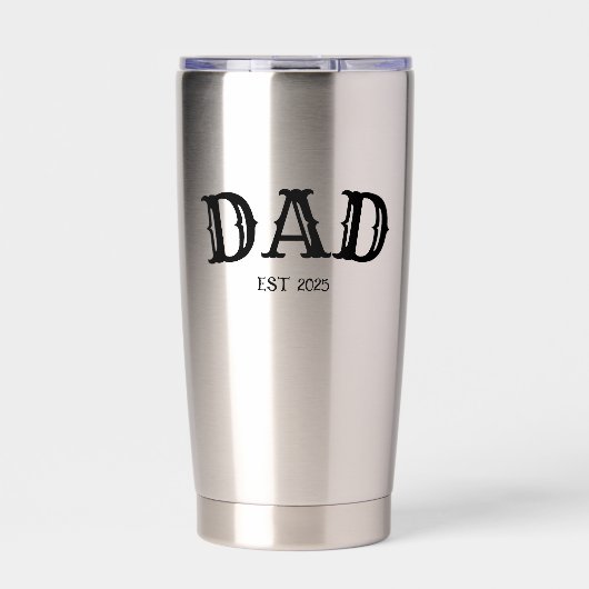 DAD EST  GEÏSOLEERDE DRINKBEKER (Voorkant)