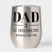 Dad Est. Year Name Number Bold Font (Achterkant)