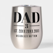 Dad Est. Year Name Number Bold Font (Voorkant)