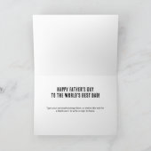 Dad Est. Year Name Number Bold Font 3 Photo Kaart (Binnen)