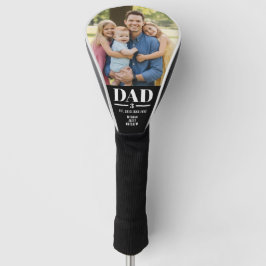Dad Est. Year Name Number Bold Font Photo Golfheadcover