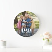 Dad Est. Year Name Number Bold Font Photo Grote Klok (Huis)
