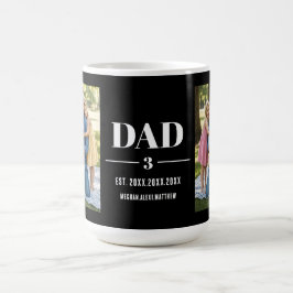 Dad Est. Year Name Number Bold Font Photo  Koffiemok
