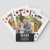 Dad Est. Year Name Number Bold Font Photo  Pokerkaarten (Achterkant)