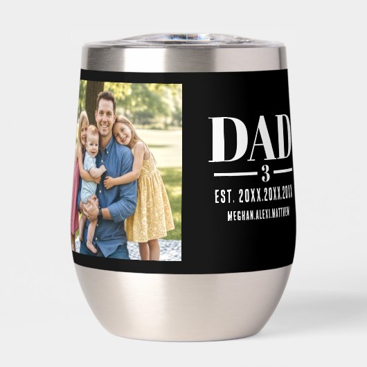 Dad Est. Year Name Number Photo Script (Voorkant)