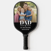 Dad Est. Year Name Number Script Photo Pickleball Paddle (Voorkant)