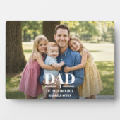 Dad Est. Year Name NumberBold Font Photo Block Fotoplaat (voorkant)
