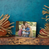 Dad Est. Year Name NumberBold Font Photo Block Fotoplaat (Zijkant)