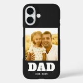 Dad Established Black Bold Photo Case-Mate iPhone Case (Achterkant)