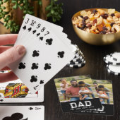 Dad Established Black Bold Photo  Pokerkaarten (Insitu)