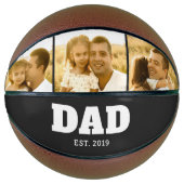Dad Established Bold Black 3 Photo Basketbal (Voorkant)
