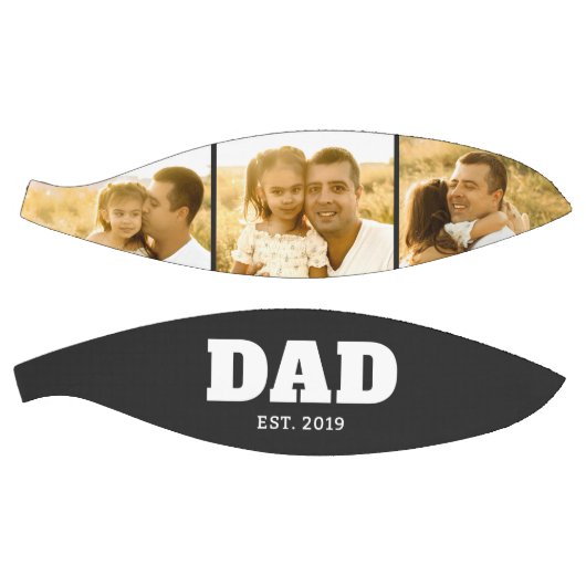 Dad Established Bold Black 3 Photo Basketbal (Panelen)