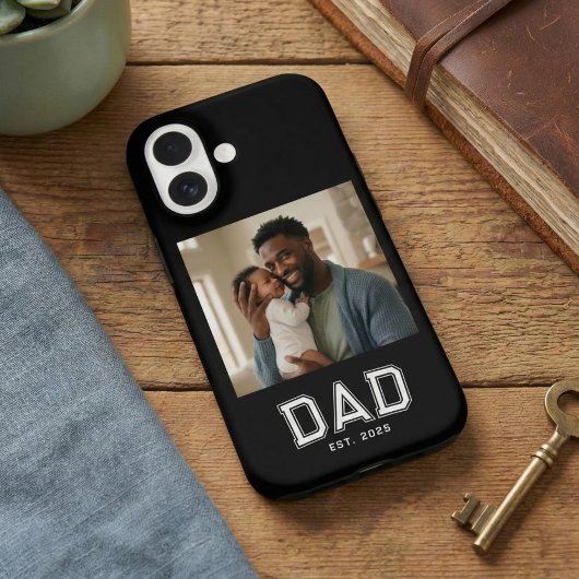 Dad Established Bold Black Photo Case-Mate iPhone Case