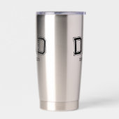 Dad Established Bold Black Year New Dad Gift Geïsoleerde Drinkbeker (Links)