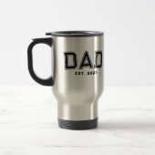 Dad Established Bold Black Year New Dad Gift Reisbeker (Links)