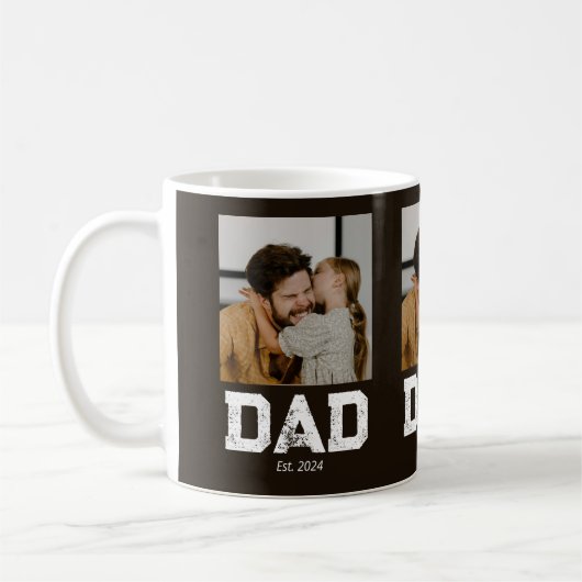 Dad Established Bold Dad Black 3 Photo Koffiemok (Links)