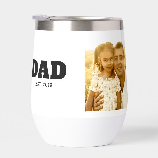 Dad Established Bold White Photo (Rechts)