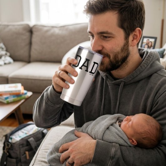 Dad Established Customizable Year Father's Day  Geïsoleerde Drinkbeker