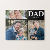 Dad Established Fathers Day 3 Picture Legpuzzel (Horizontaal)