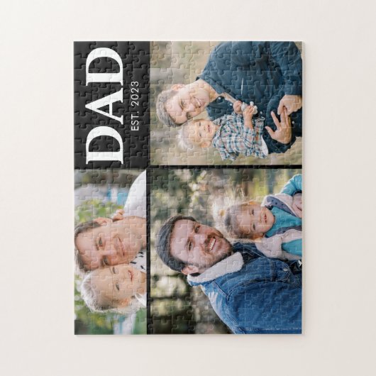 Dad Established Fathers Day 3 Picture Legpuzzel (Verticaal)