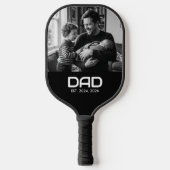 Dad Established Fun Bold Photo Pickleball Paddle (Voorkant)