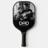 Dad Established Fun Bold Photo Pickleball Paddle (Achterkant)