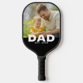 Dad Established Fun Bold Photo Pickleball Paddle (Voorkant)