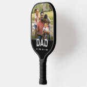 Dad Established Fun Bold Photo Pickleball Paddle (Links)