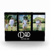 Dad Established Grunge Text 3 Fotoblokken (Voorkant)