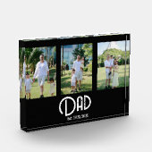 Dad Established Grunge Text 3 Fotoblokken (Links)