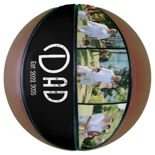 Dad Established Grunge text 3 photo Basketbal (Verticaal)