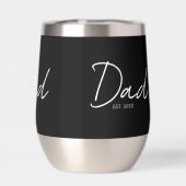 Dad Established Minimal Modern Script Black (Achterkant)