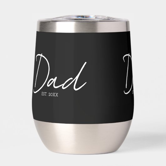Dad Established Minimal Modern Script Black (Voorkant)