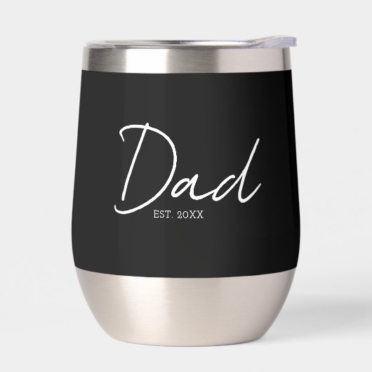 Dad Established Minimal Modern Script Black (Links)
