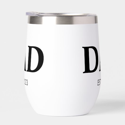 Dad Established Minimal Simple Text Est Year (Rechts)