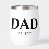 Dad Established Minimal Simple Text Est Year (Achterkant)