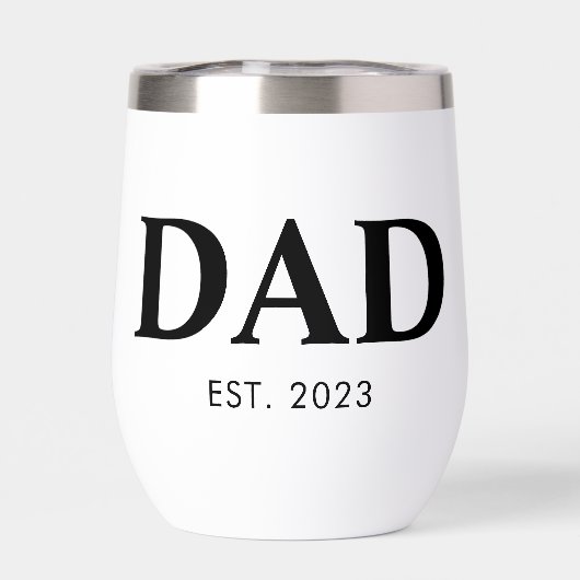 Dad Established Minimal Simple Text Est Year (Achterkant)