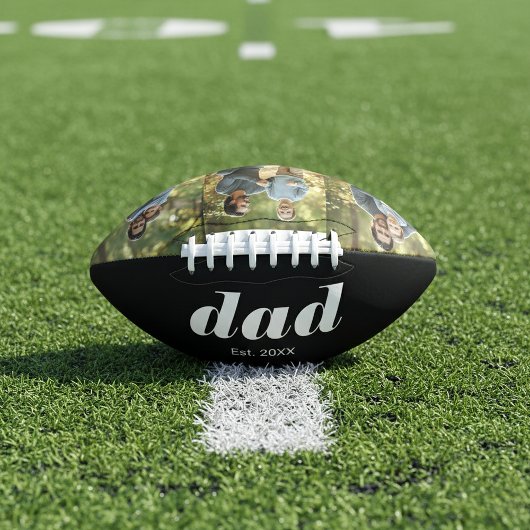Dad Established Modern 3 Photo American Football