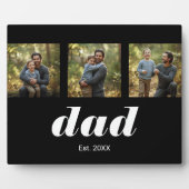Dad Established Modern 3 Photo Fotoplaat (Voorkant)