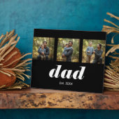 Dad Established Modern 3 Photo Fotoplaat (Zijkant)