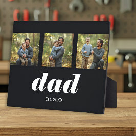 Dad Established Modern 3 Photo Fotoplaat