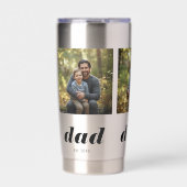 Dad Established Modern 3 Photo Geïsoleerde Drinkbeker (Voorkant)