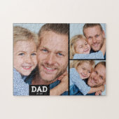 Dad Established Modern 3 Photo Legpuzzel (Horizontaal)