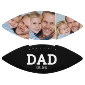 Dad Established Modern Black 3 Photo Collage American Football (Panelen)
