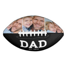 Dad Established Modern Black 3 Photo Collage