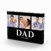 Dad Established Modern Black 3 Photo Fotoblokken (Rechts)