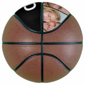 Dad Established Modern Black and White 3 Photo Basketbal (Rechts)