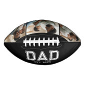 Dad Established Modern Bold Black 3 Photo American Football (Voorkant)